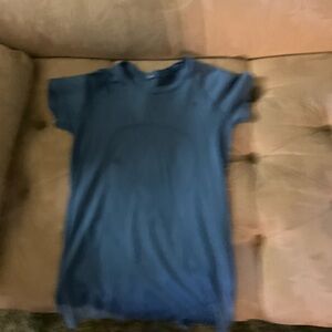 Lululemon Athletica Blue Crew Neck Top